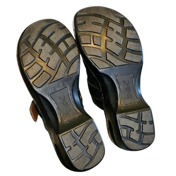 BOC Black Leather Mule Clogs | Size 6 | Buckle Accent | Slip-On | Everyday Style - Picture 6 of 6